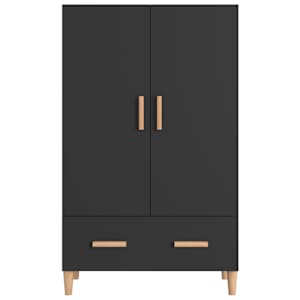 Highboard černý 70 x 31 x 115 cm kompozitní dřevo - obrázek 3