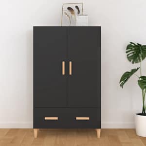 Highboard černý 70 x 31 x 115 cm kompozitní dřevo - obrázek 1