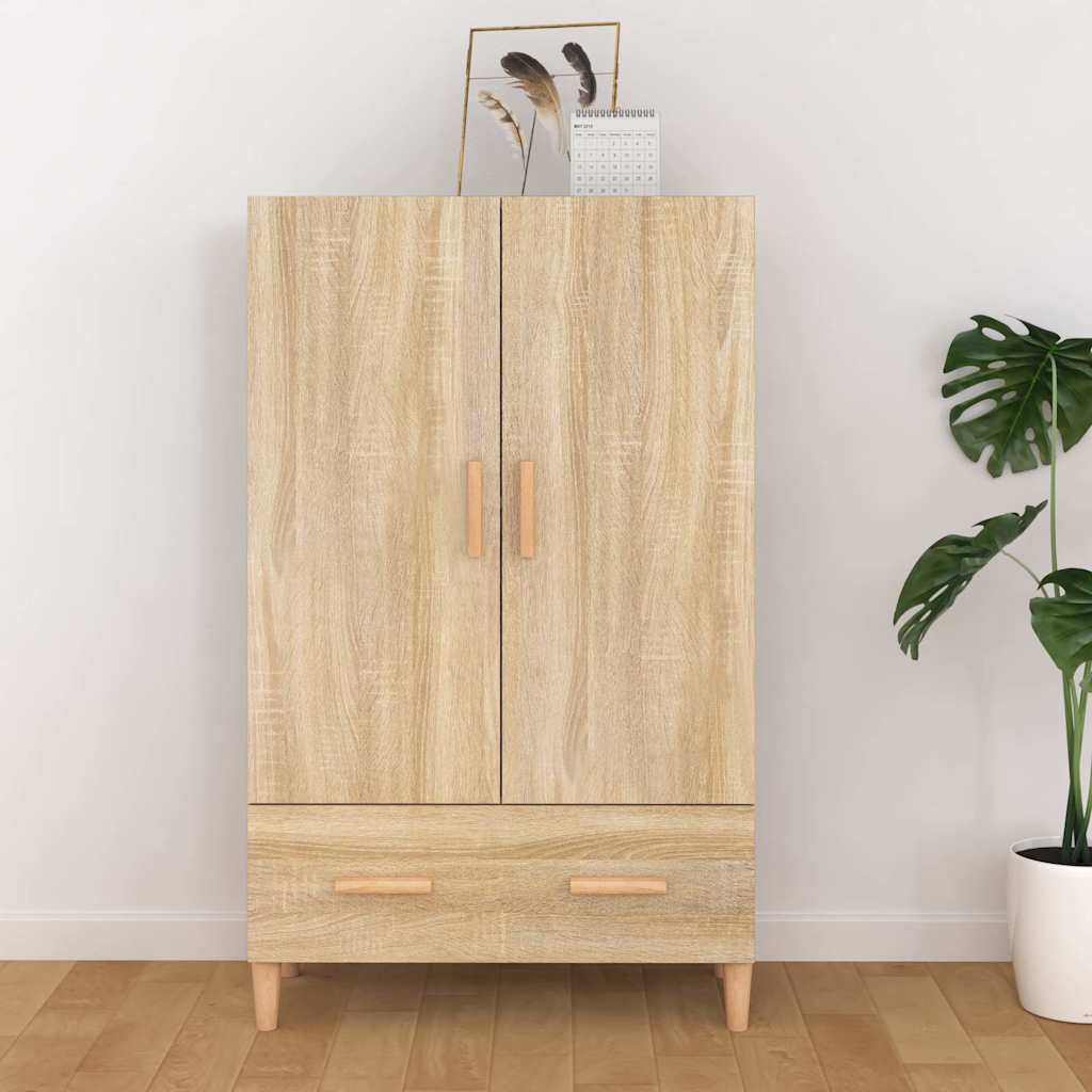vidaXL Wysoka szafka, d�b sonoma 70x31x115 cm, materia� drewnopochodny
