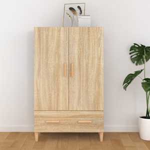 Komoda dub sonoma 70 x 31 x 115 cm kompozitní dřevo - obrázek 1