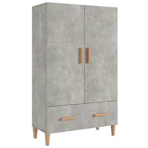 Komoda betonově šedá 70 x 31 x 115 cm kompozitní dřevo - obrázek 2