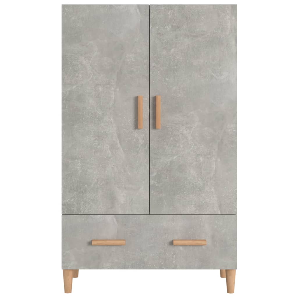 vidaXL Hoge kast 70x31x115 cm bewerkt hout betongrijs afbeelding
