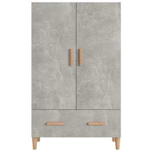 Komoda betonově šedá 70 x 31 x 115 cm kompozitní dřevo - obrázek 3
