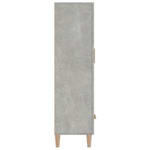 Komoda betonově šedá 70 x 31 x 115 cm kompozitní dřevo - obrázek 5