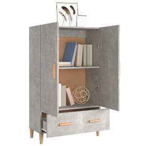 Komoda betonově šedá 70 x 31 x 115 cm kompozitní dřevo - obrázek 7