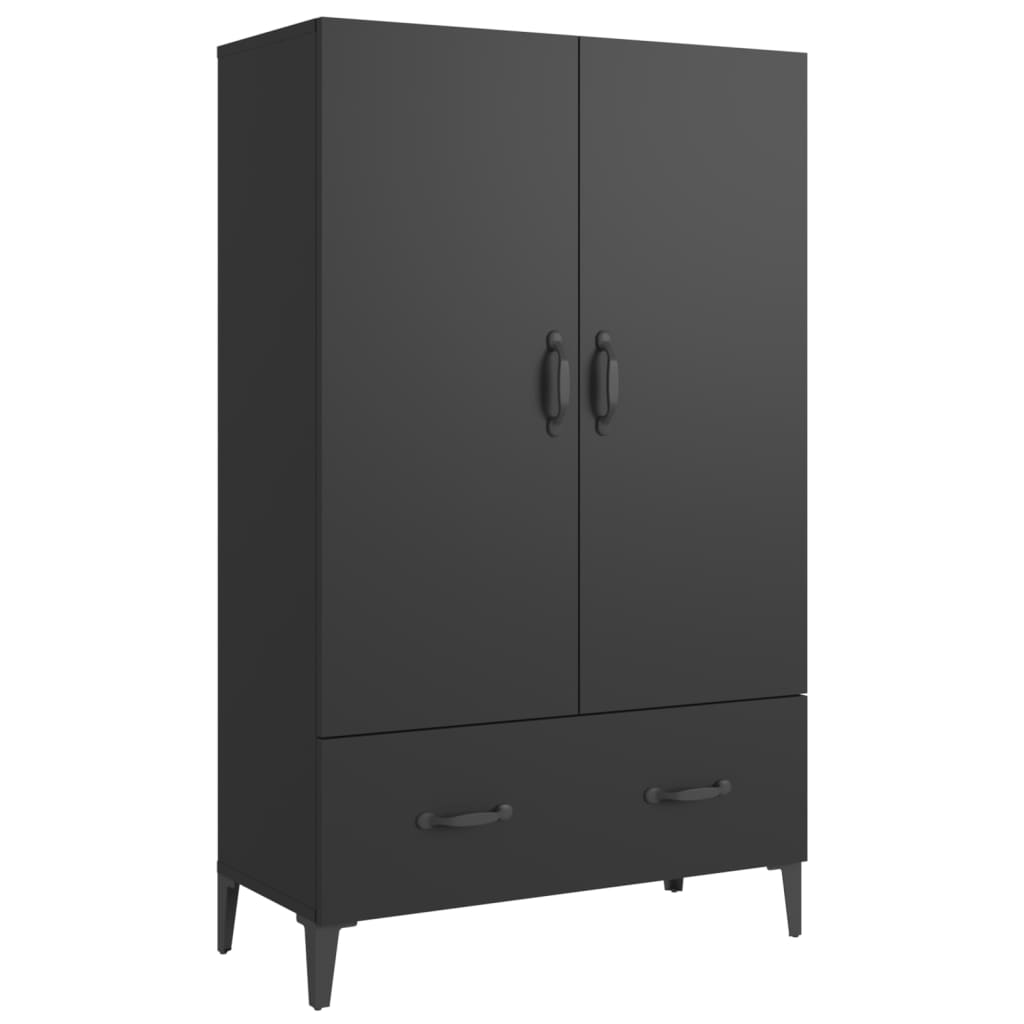 vidaXL Highboard černý 70 x 31 x 115 cm kompozitní dřevo