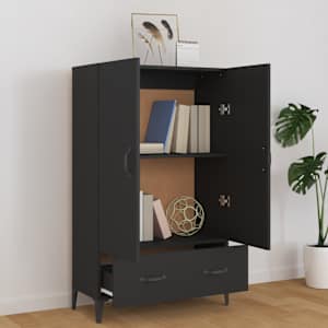 Highboard černý 70 x 31 x 115 cm kompozitní dřevo - obrázek 3