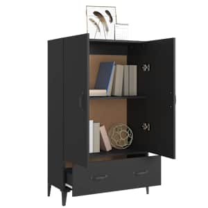 Highboard černý 70 x 31 x 115 cm kompozitní dřevo - obrázek 4