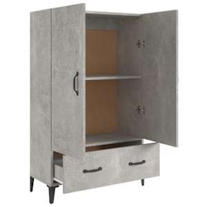 Komoda betonově šedá 70 x 31 x 115 cm kompozitní dřevo - obrázek 7