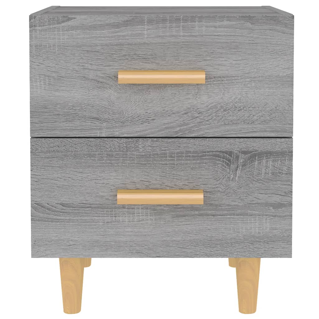 vidaXL Nachtkastje 40x35x47,5 cm grijs sonoma eikenkleurig