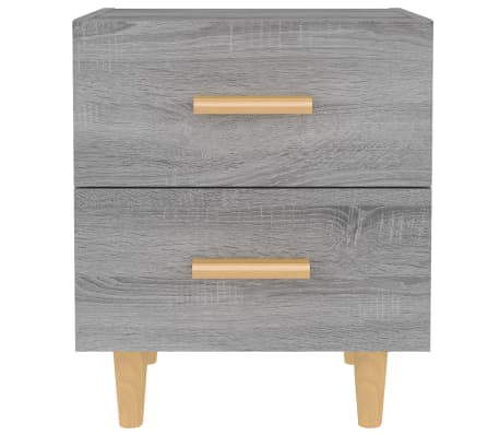 vidaXL Bed Cabinet Grey Sonoma 40x35x47.5 cm