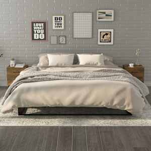 Nočna omarica 2 kosa dimljeni hrast 40x35x47,5 cm