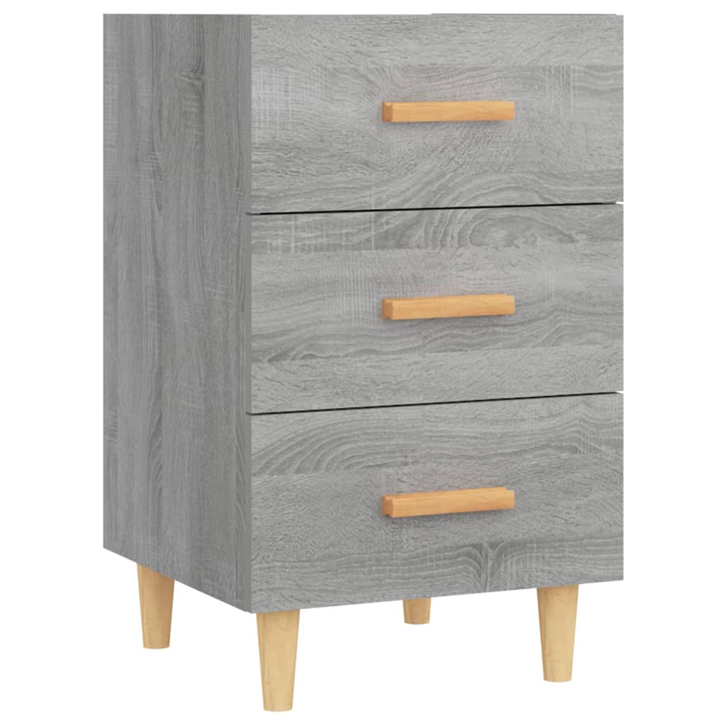 VidaXL Nachtkastje 40x40x66 Cm Bewerkt Hout Grijs Sonoma Eikenkleurig
