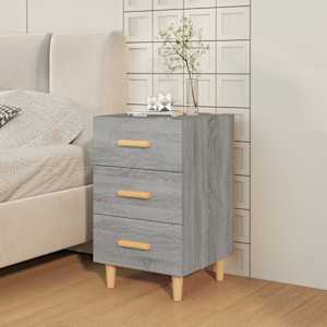 vidaXL Κομοδίνο Γκρι Sonoma 40 x 40 x 66 εκ. από Επεξεργασμένο Ξύλο