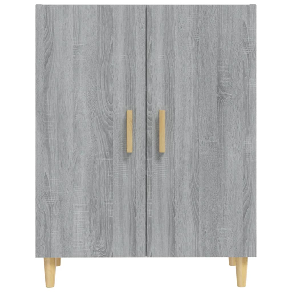 vidaXL Dressoir 70x34x90 cm bewerkt hout grijs sonoma eikenkleurig afbeelding