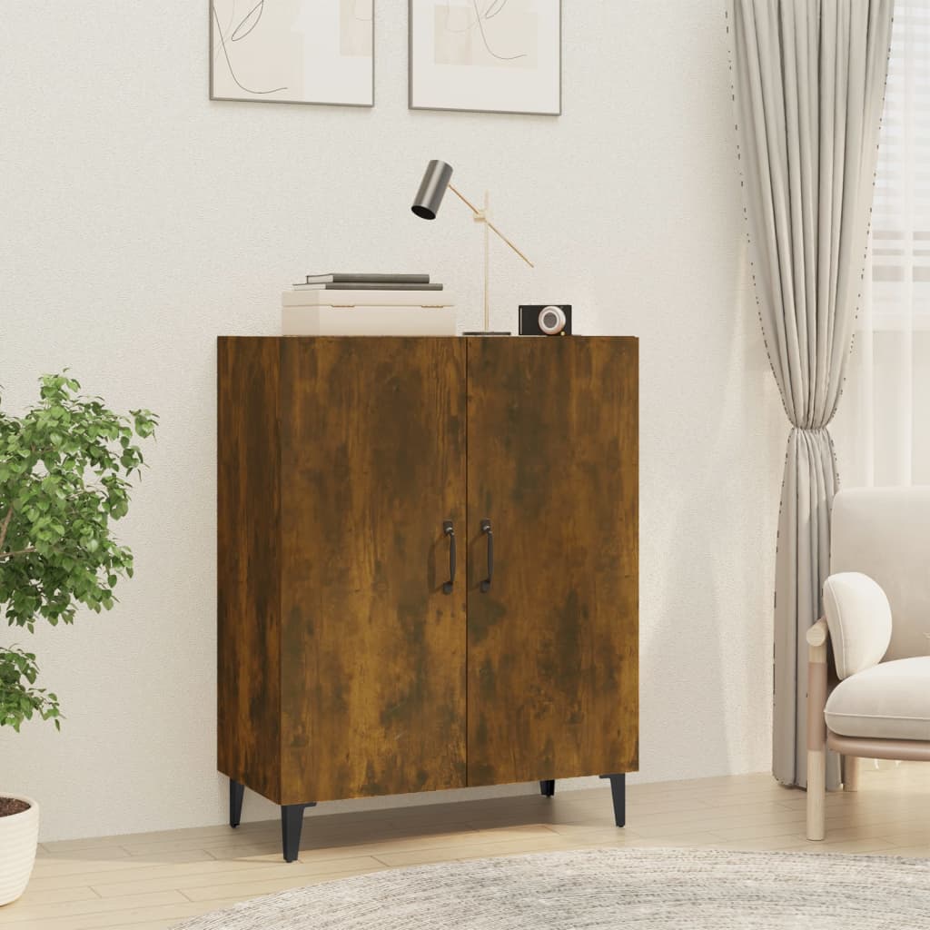 vidaXL Sideboard Räuchereiche 70x34x90 cm Holzwerkstoff