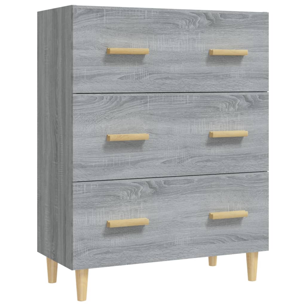 

vidaXL Sideboard Gray Sonoma 27.6"x13.4"x35.4" Engineered Wood