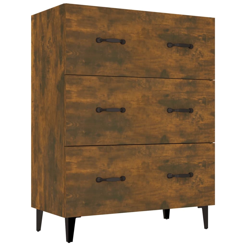 

vidaXL Sideboard Smoked Oak 27.4"x13.4"x35.4" Engineered Wood