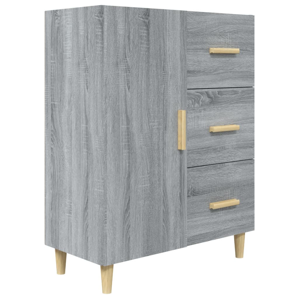 

vidaXL Sideboard Gray Sonoma 27.4"x13.4"x35.4" Engineered Wood