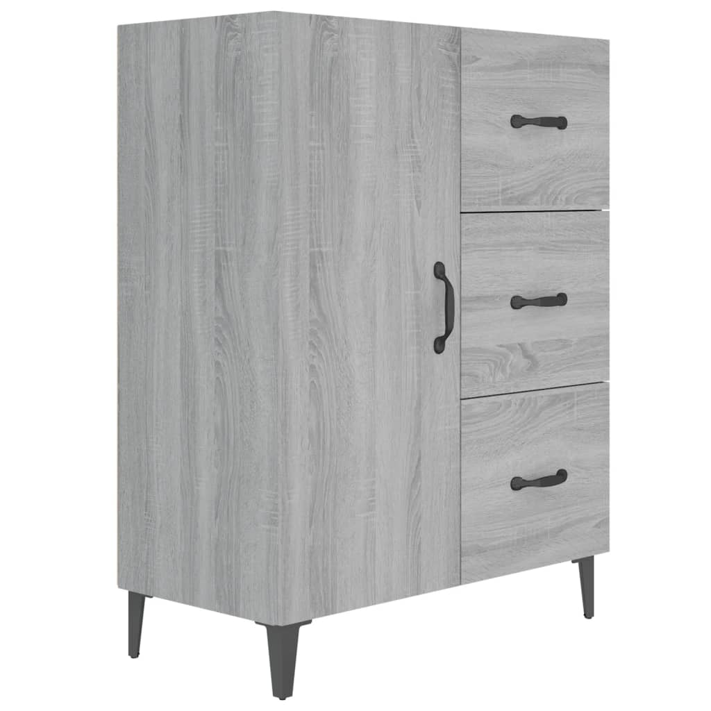 

vidaXL Sideboard Gray Sonoma 27.4"x13.4"x35.4" Engineered Wood
