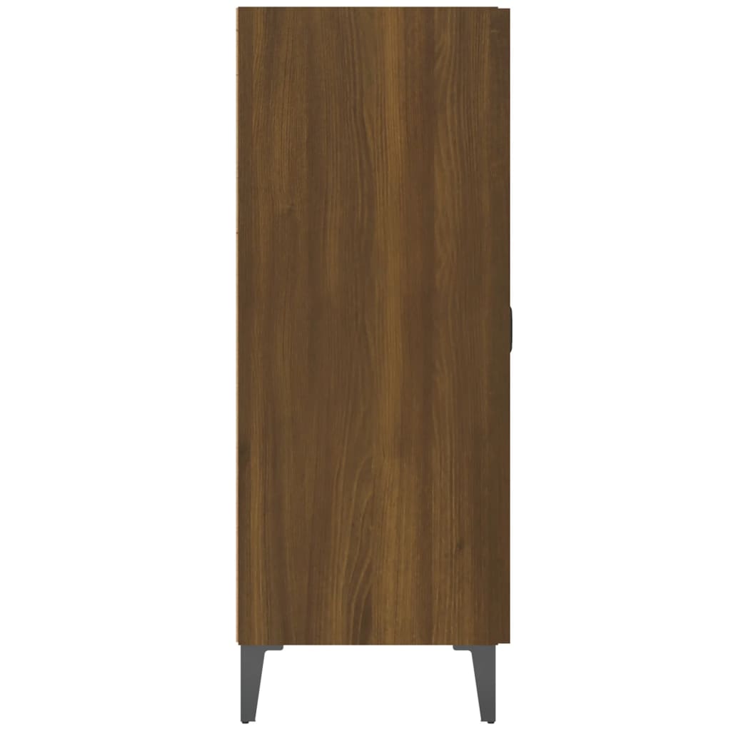 barna tölgy színű szerelt fa tálalószekrény 69,5 x 34 x 90 cm
