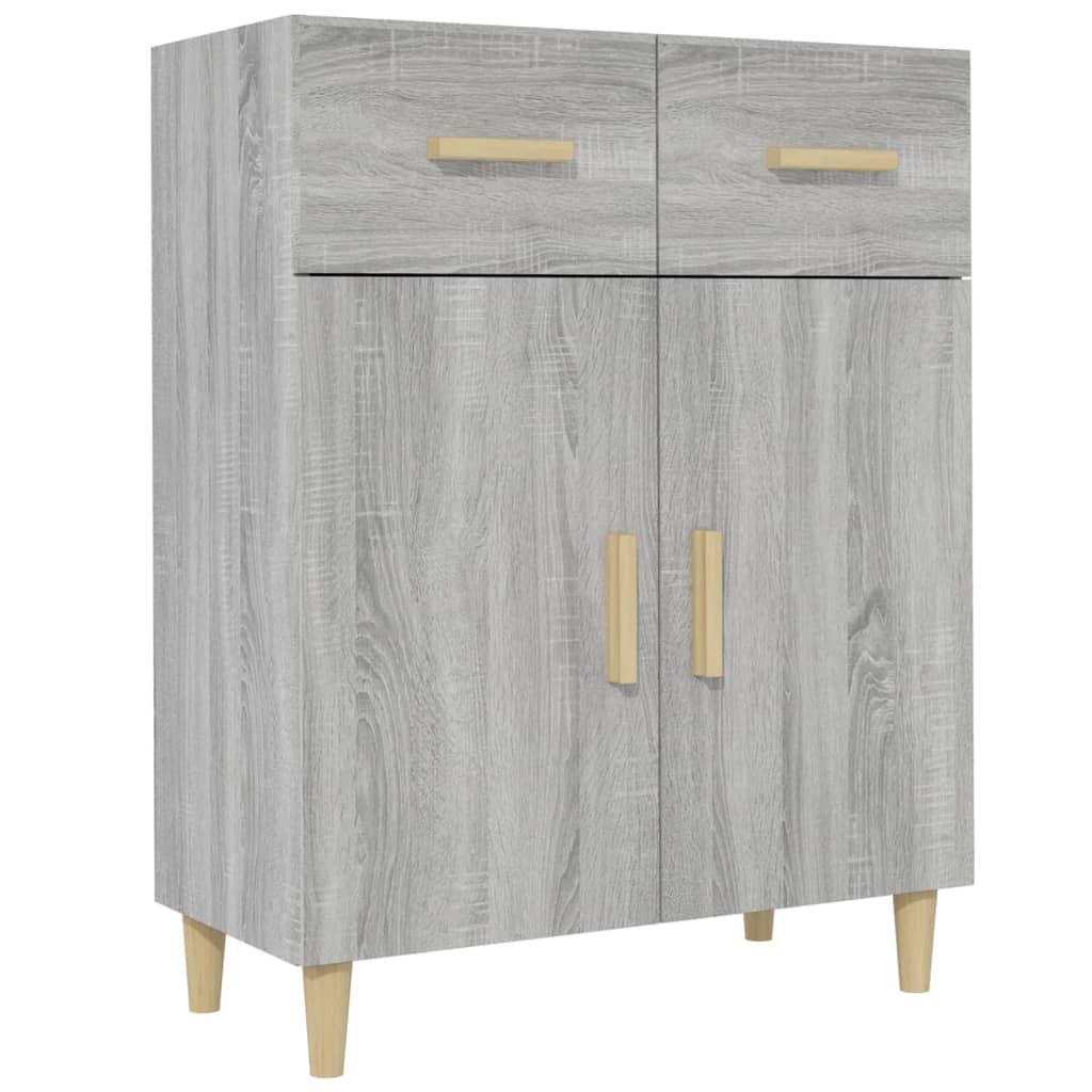 

vidaXL Sideboard Gray Sonoma 27.4"x13.4"x35" Engineered Wood