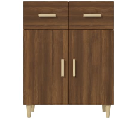 vidaXL Dressoir 69,5x34x89 cm bewerkt hout bruin eikenkleur