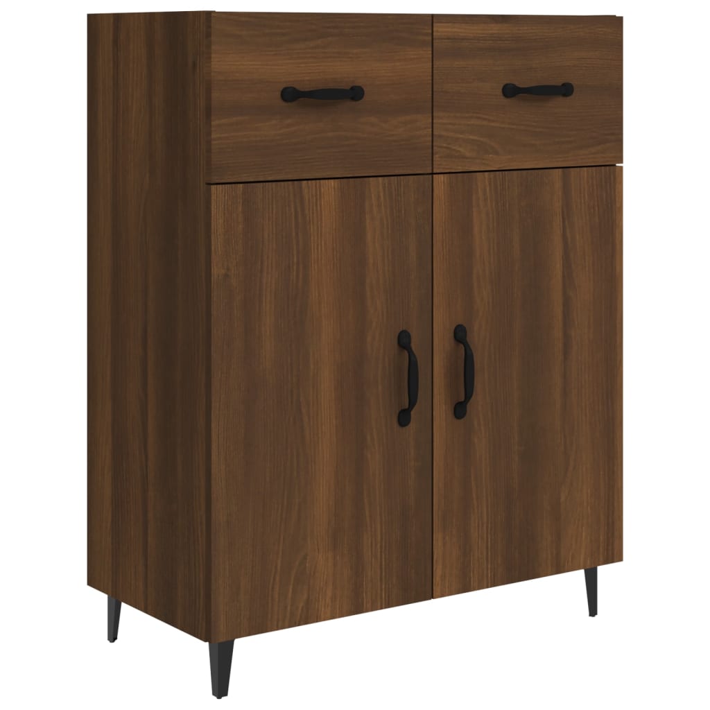 

vidaXL Sideboard Brown Oak 27.4"x13.4"x35.4" Engineered Wood