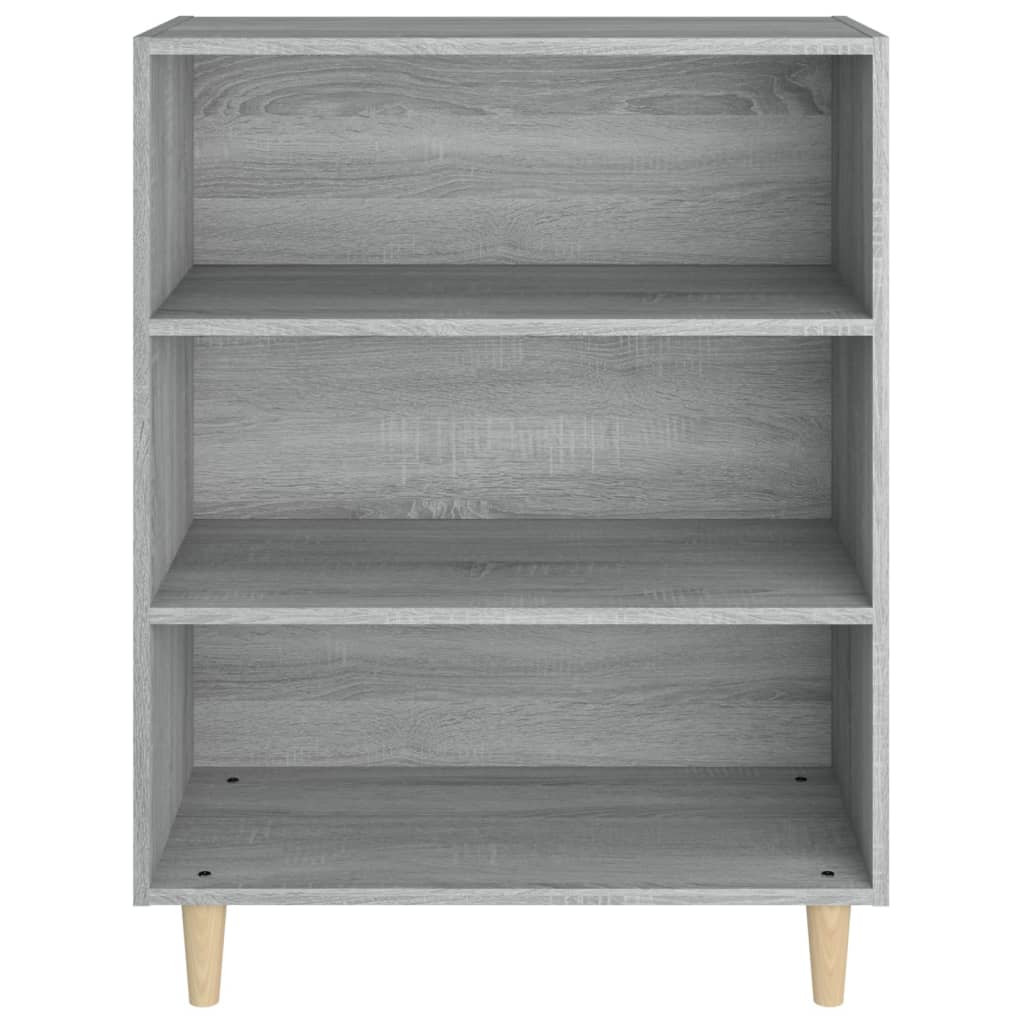 

vidaXL Dressoir 69,5x32,5x90 cm bewerkt hout grijs sonoma eikenkleurig