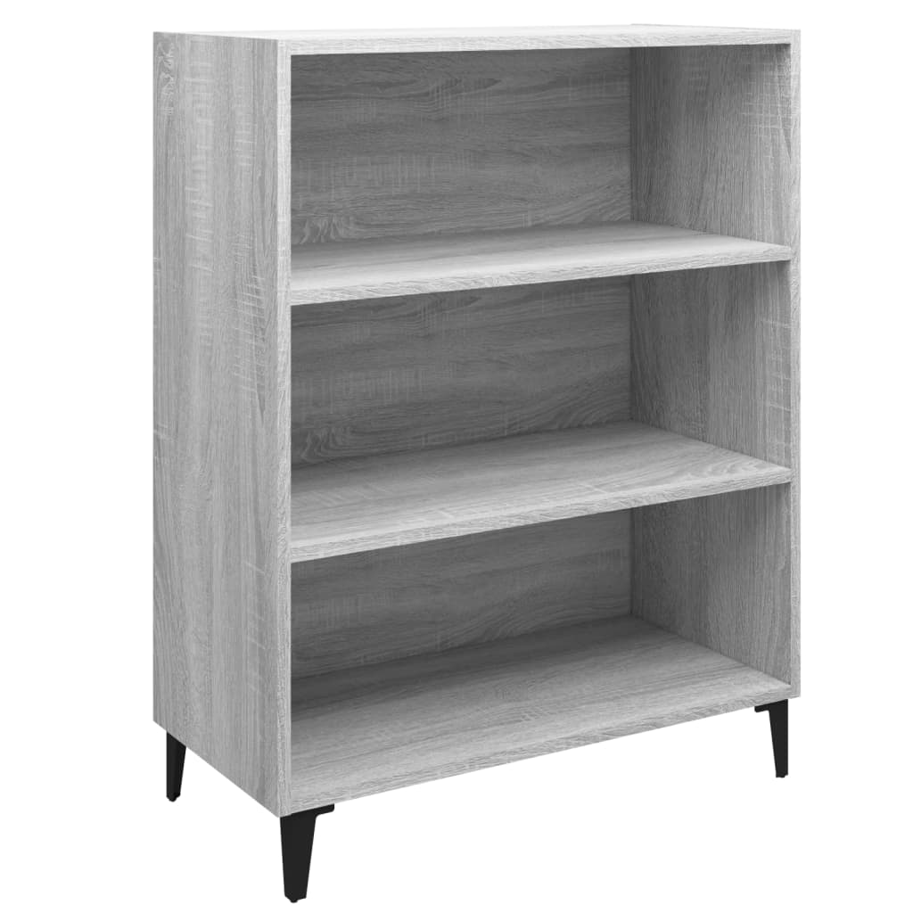 

vidaXL Sideboard Gray Sonoma 27.4"x12.8"x35.4" Engineered Wood