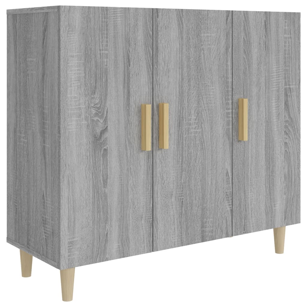 

vidaXL Sideboard Gray Sonoma 35.4"x13.4"x31.5" Engineered Wood