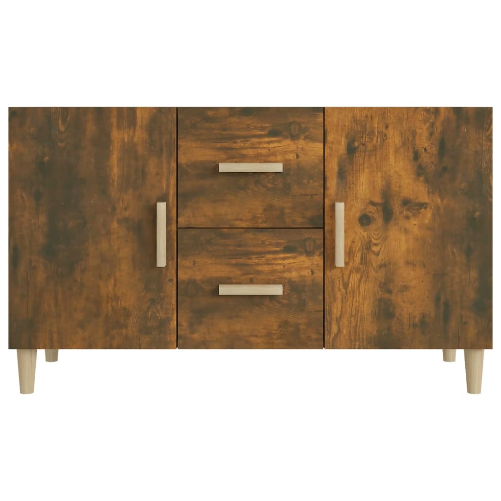 vidaXL Dressoir 100x36x60 cm bewerkt hout gerookt eikenkleurig afbeelding