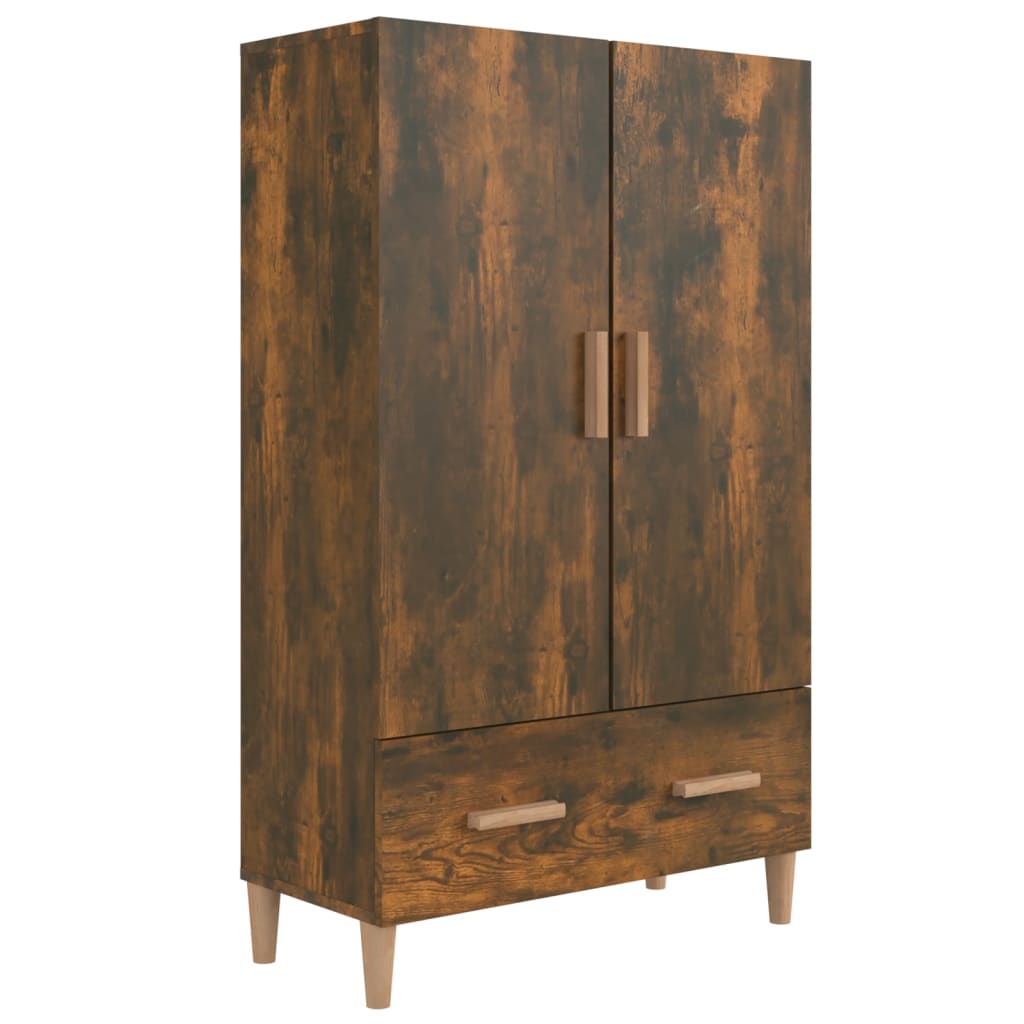 

vidaXL Highboard Smoked Oak 27.6"x12.2"x45.3" Engineered Wood