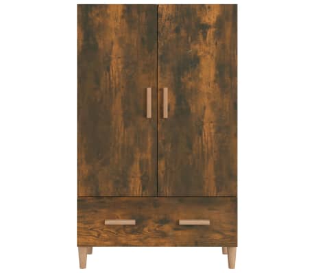 vidaXL Hoge kast 70x31x115 cm bewerkt hout gerookt eikenkleurig