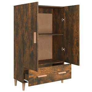 Komoda kouřový dub 70 x 31 x 115 cm kompozitní dřevo - obrázek 4