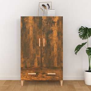Komoda kouřový dub 70 x 31 x 115 cm kompozitní dřevo - obrázek 1