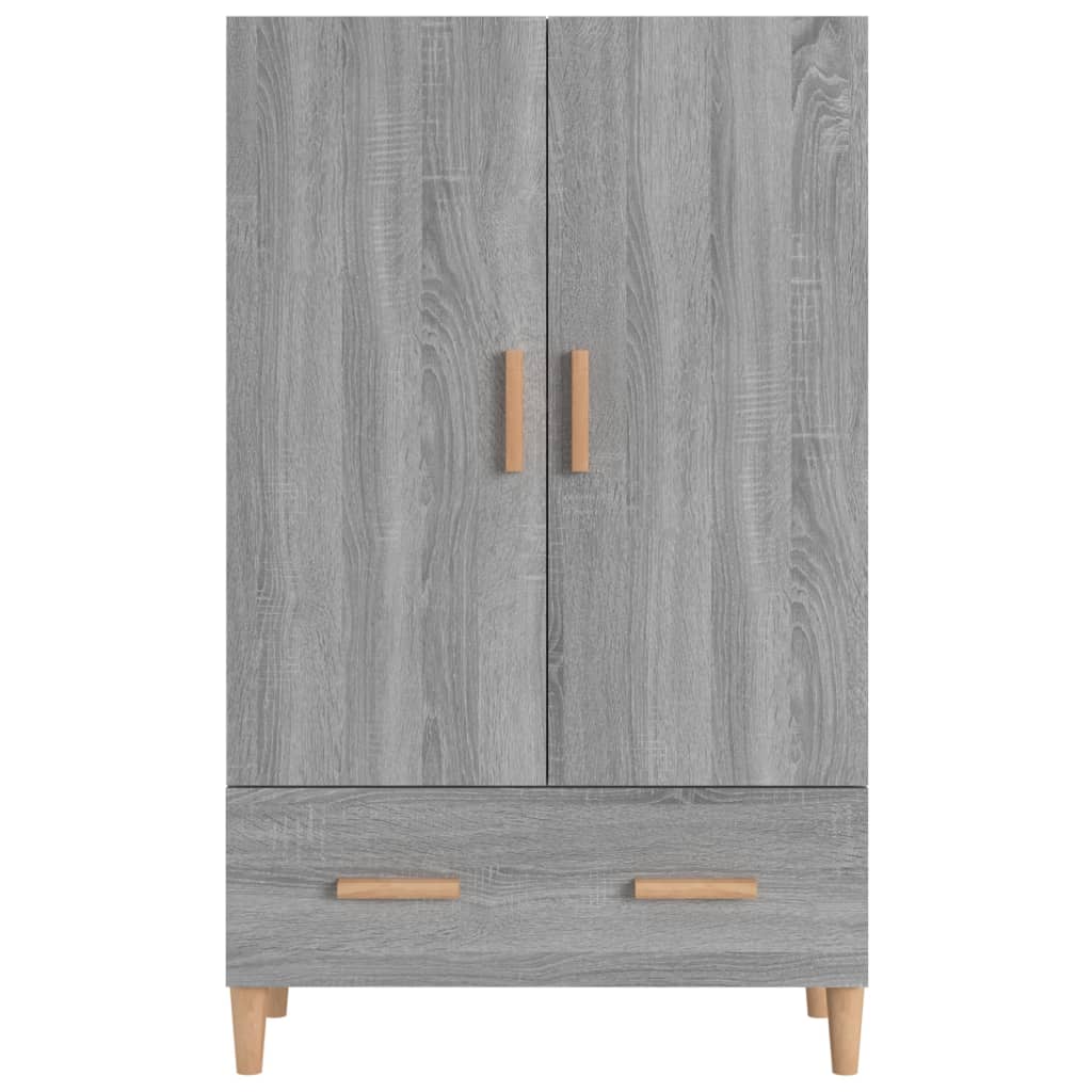 vidaXL Hoge kast 70x31x115 cm bewerkt hout grijs sonoma eikenkleurig afbeelding
