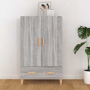 Komoda šedá sonoma 70 x 31 x 115 cm kompozitní dřevo - obrázek 1