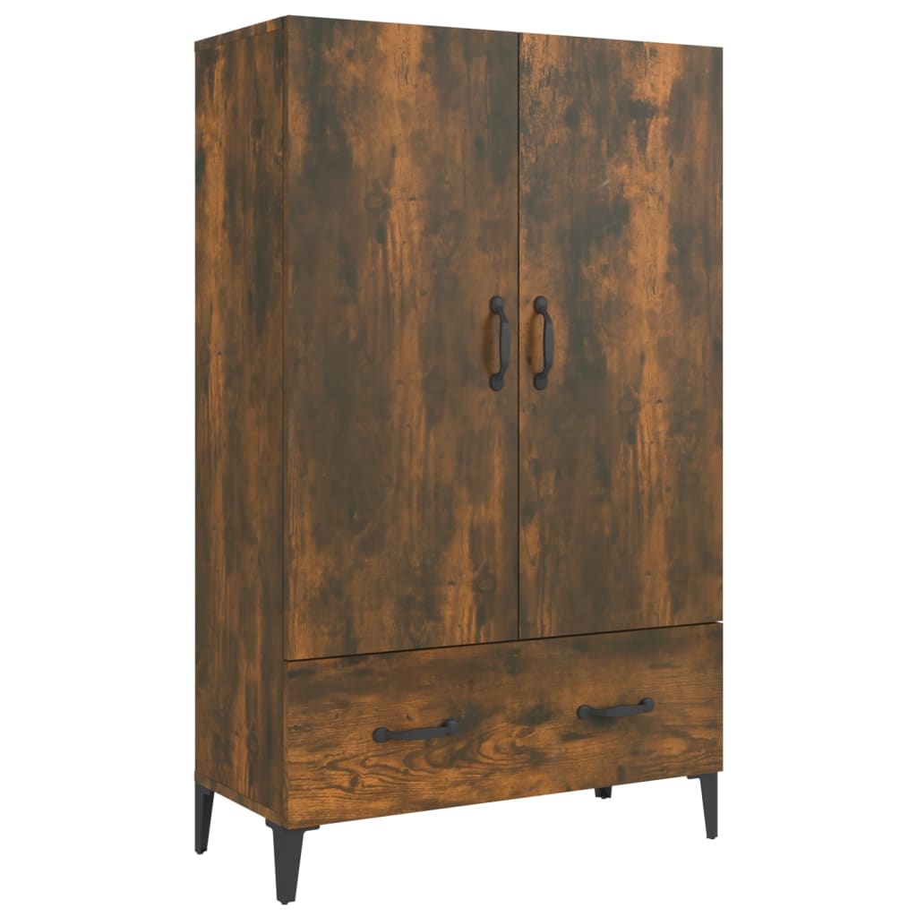 

vidaXL Highboard Smoked Oak 27.6"x12.2"x45.3" Engineered Wood