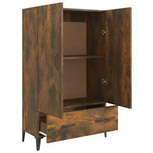 Komoda kouřový dub 70 x 31 x 115 cm kompozitní dřevo - obrázek 7