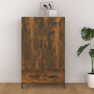 Komoda kouřový dub 70 x 31 x 115 cm kompozitní dřevo - obrázek 1