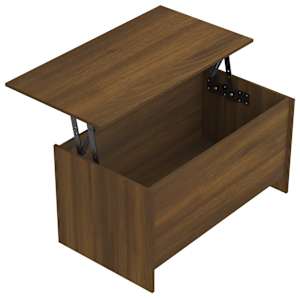Konferenční stolek hnědý dub 102x55,5x52,5 cm kompozitní dřevo - obrázek 6