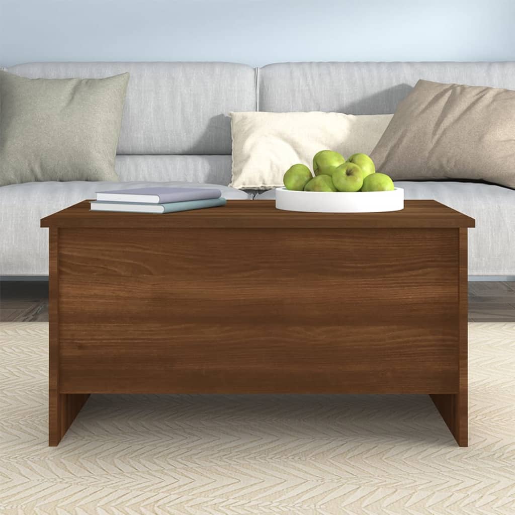 Coffee Table Brown Oak 80x55.5x41.5 Cm Engineered Wood VidaXL 18 width=274
