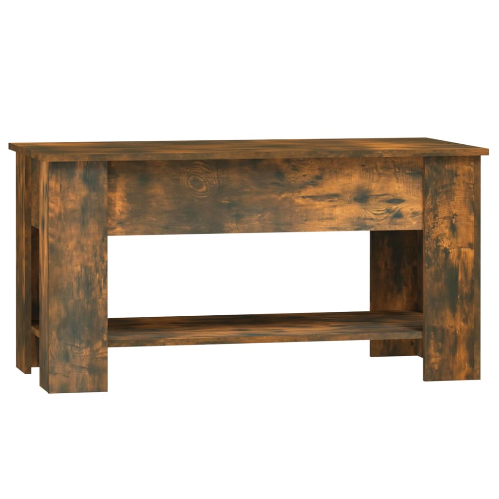 

vidaXL Salontafel 101x49x52 cm bewerkt hout gerookt eikenkleurig