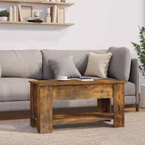 Konferenční stolek kouřový dub 101x49x52 cm kompozitní dřevo - obrázek 4