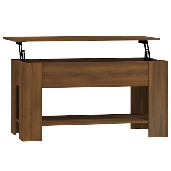 vidaXL kohvilaud, pruun tamm, 101 x 49 x 52 cm, tehispuit