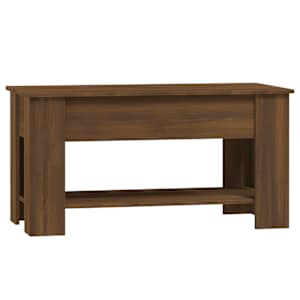 Konferenční stolek hnědý dub 101 x 49 x 52 cm kompozitní dřevo - obrázek 5