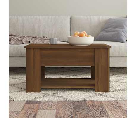 vidaXL Couchtisch Braun Eichen-Optik 79x49x41 cm Holzwerkstoff