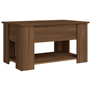 Konferenční stolek hnědý dub 79 x 49 x 41 cm kompozitní dřevo - obrázek 5