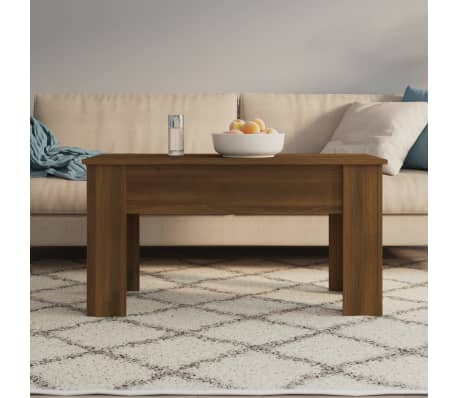 vidaXL Salontafel 101x49x52 cm bewerkt hout bruin eikenkleur